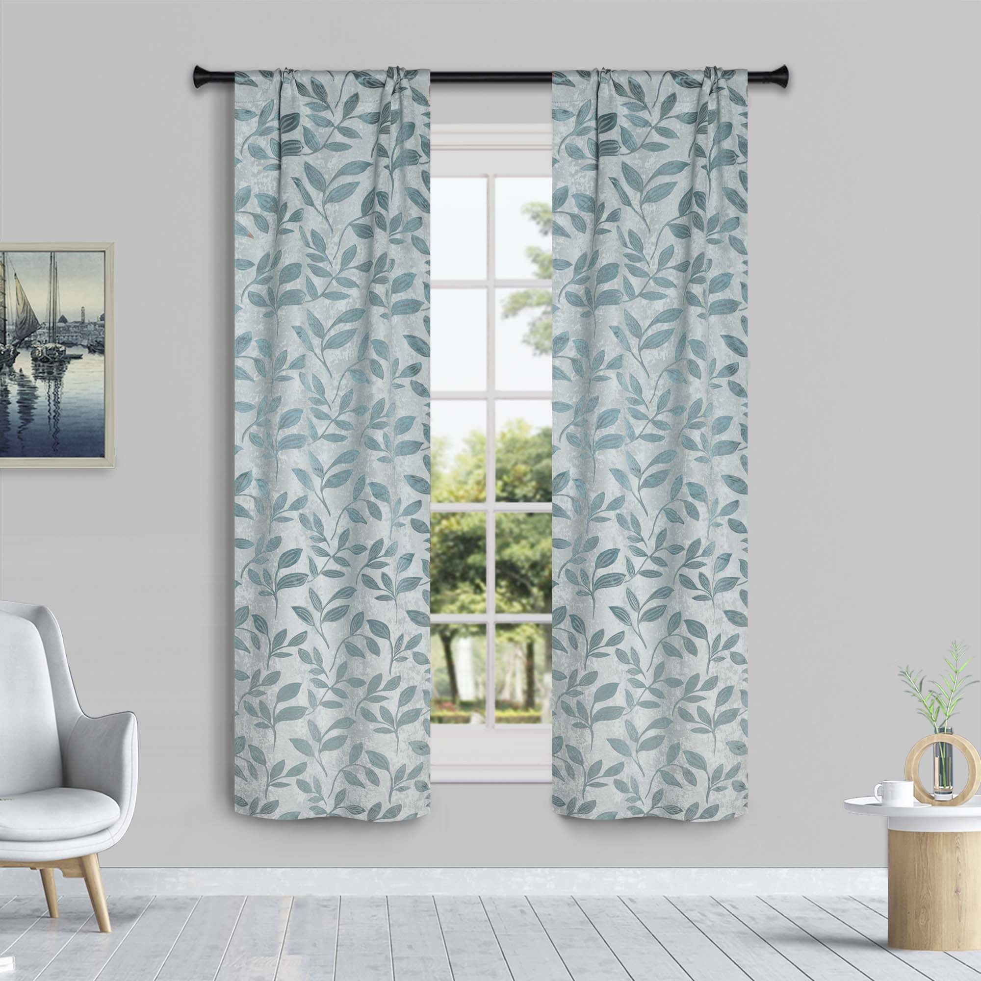 Blackout Curtains with Rod Pocket - Set of 2 Panels for Room Darkening & Privacy - Perfect for Bedrooms, Living Rooms & Home Theater
