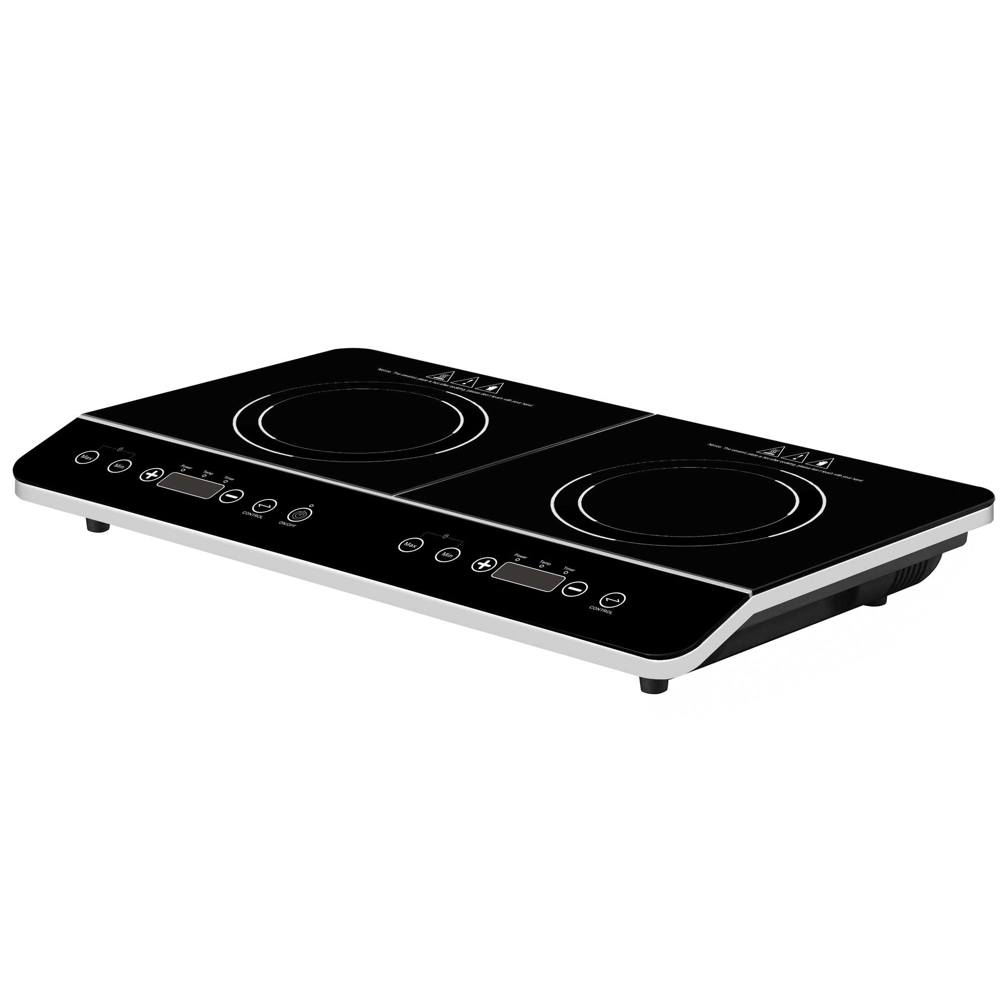 Baridi Portable Induction Cooktop - 2 Burner, 2800W, 10 Power Levels with Timer, Black DH146 | Perfect for Small Kitchens, Dorms, RVs & Outdoor Cooking
