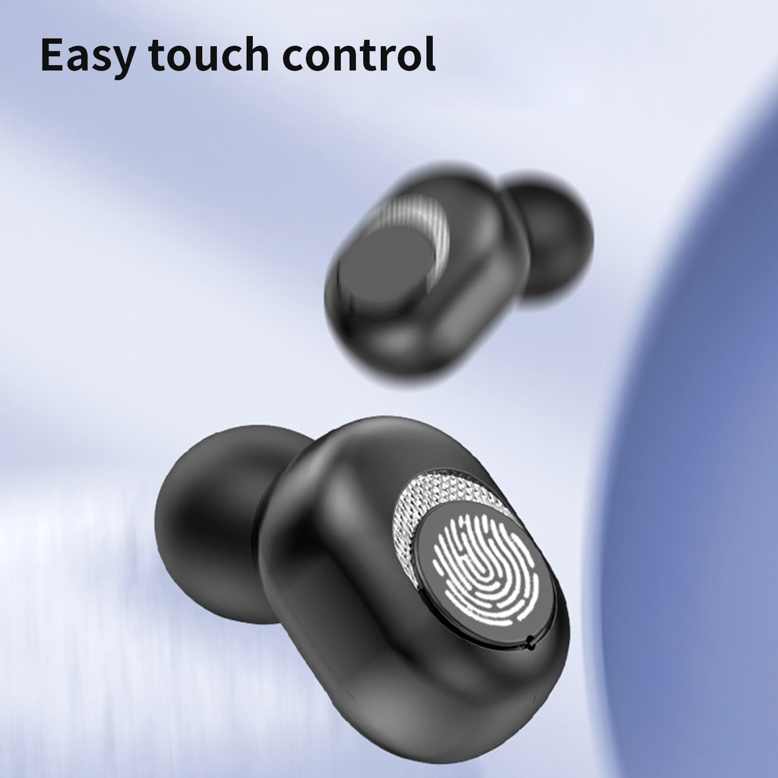Wireless Bluetooth Earbuds with LED Digital Display - 5.3 HiFi Stereo Sound, Lightweight Noise Cancelling In-Ear Headphones for Gym, Running & Travel | Bluetooth 5.3 Earphones