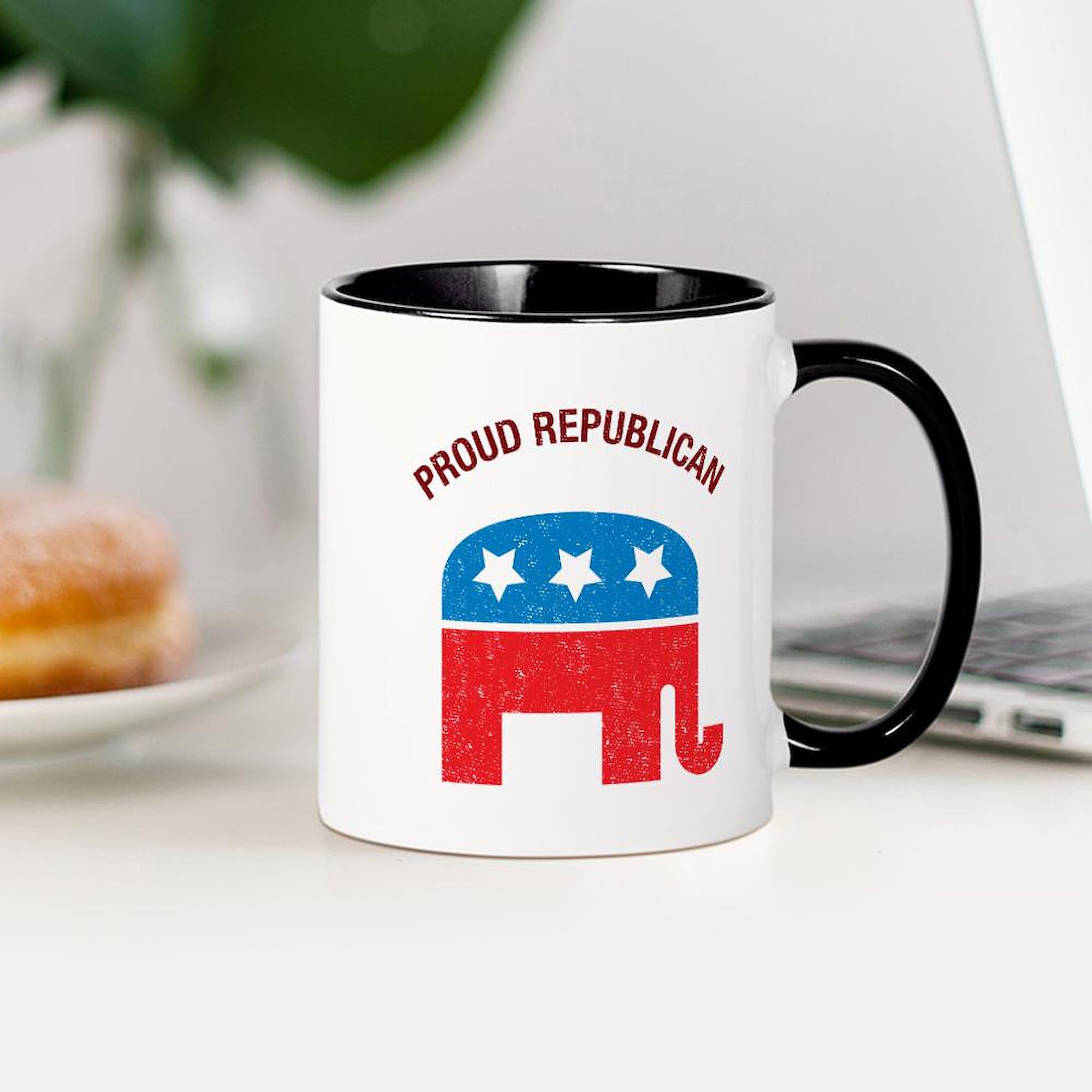 Proud Republican Mug - 11 oz (325 ml) Ceramic Coffee Cup for Tea & Hot Drinks - Perfect for GOP Supporters, Political Events & Office Use