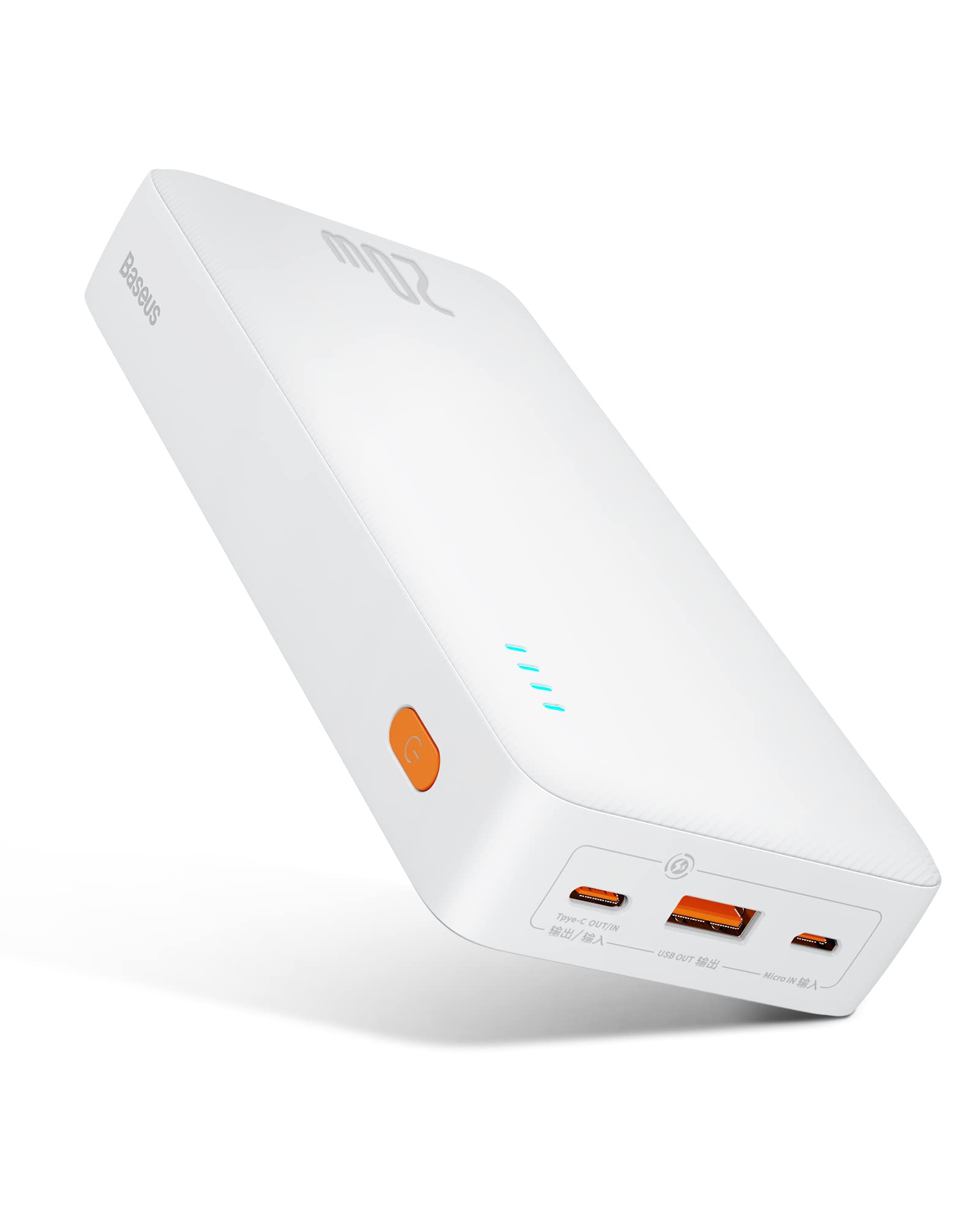 Baseus 20000mAh PD 20W Fast Charging Power Bank with USB-C Output - Portable Charger for iPhone 14/13/12/11, Samsung S22/S21, iPad - Perfect for Travel, Camping & Emergency Power Backup