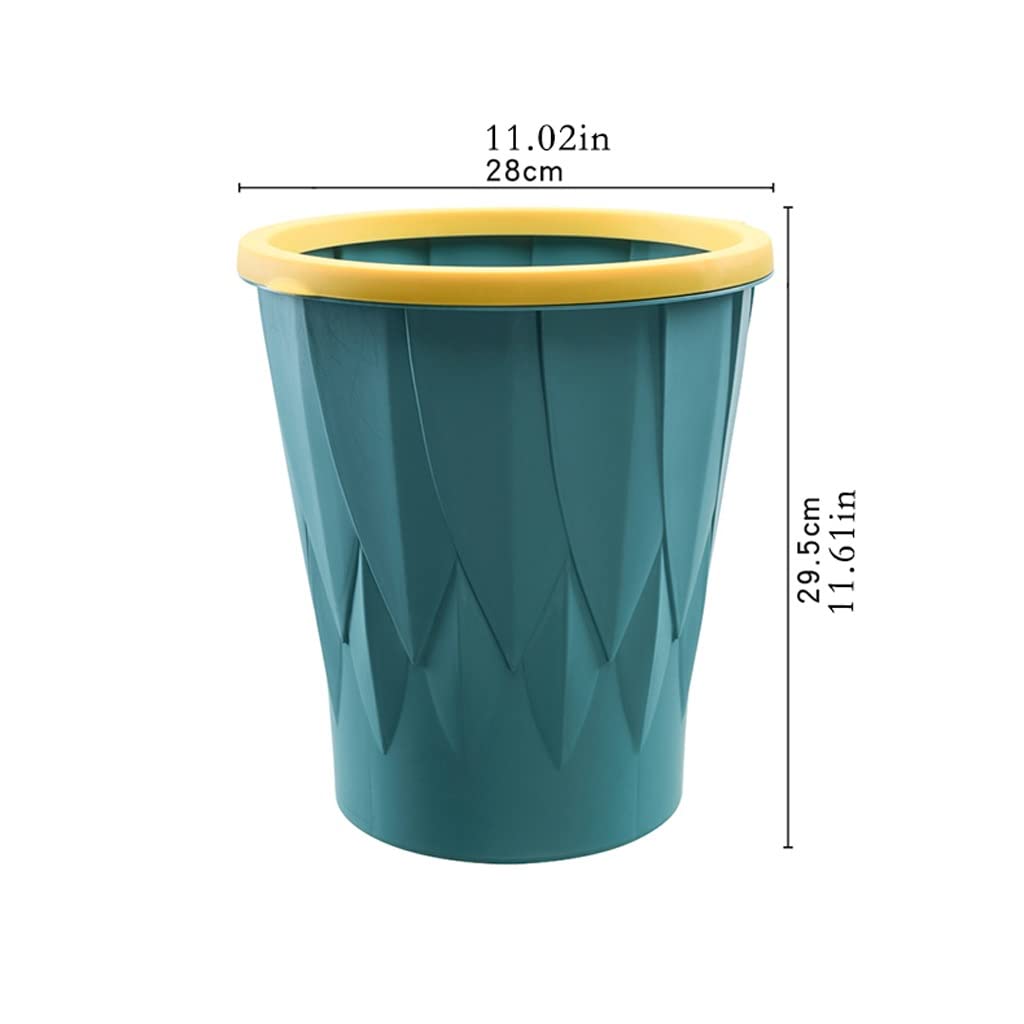 Eco-Friendly Compost Bin for Kitchen - Step Trash Can with Press Ring, No Cover, Large Capacity for Home, Living Room, Office - Perfect for Organic Waste & Recycling (Green) - Ideal for Sustainable Living & Waste Management