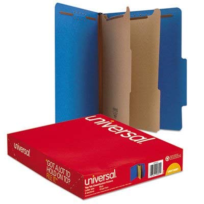 Premium Pressboard Classification Folders - Letter Size, 6-Section Organizer, Cobalt Blue, 10-Pack Box - Perfect for Office Filing, School Projects & Document Storage