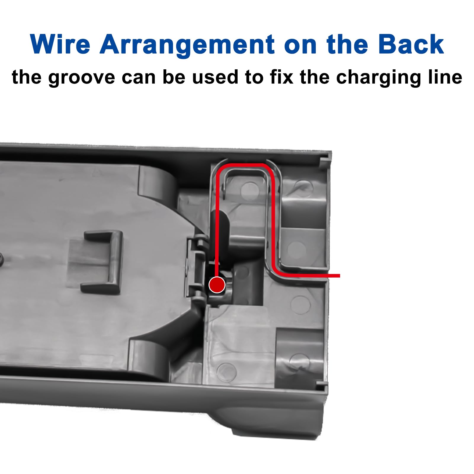Dyson V10 Vacuum Cleaner Wall Mount Dock - Universal Charging Station & Storage Bracket | Compatible with Dyson V10 Cordless Stick Vacuum (Not for V11) | Perfect for Garage, Closet & Mudroom Organization