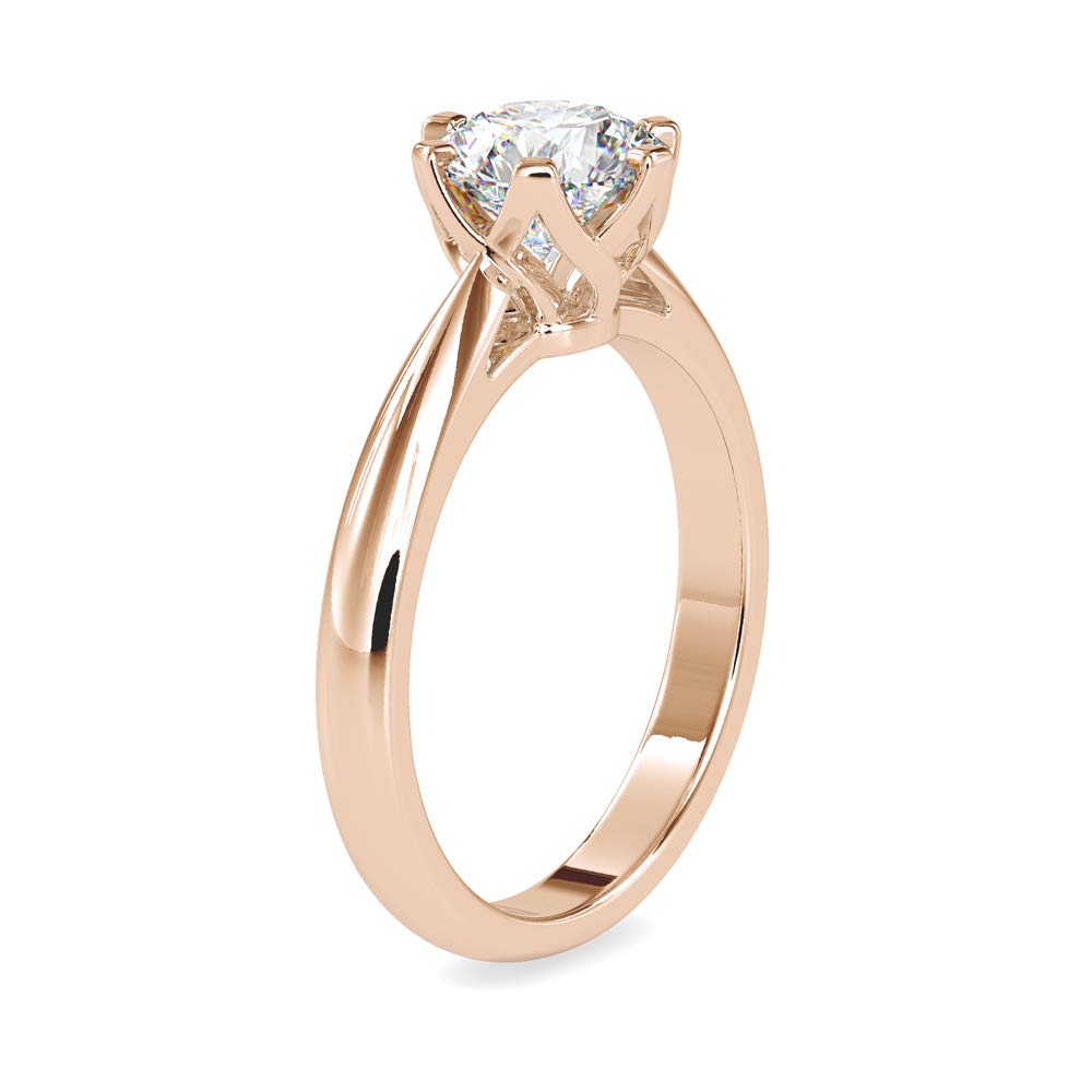VVS Certified 1.2 Ct Solitaire Diamond Ring in 6-Prong Twist Setting with Round Moissanite | 18K White/Yellow/Rose Gold Engagement Ring for Women | Perfect for Proposals, Anniversaries & Special Occasions (G-VS2)