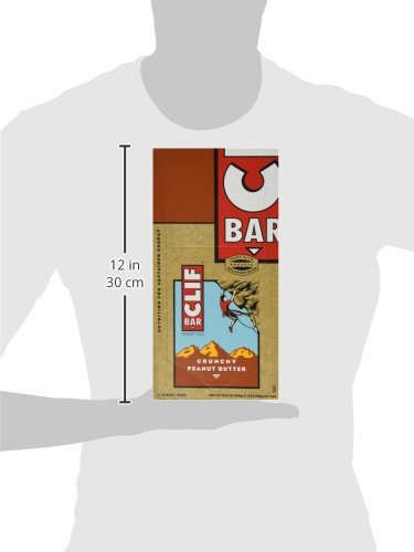 Clif Bar Organic Crunchy Peanut Butter Energy Bar - 2.4oz (12 Pack) | High Protein Snack for Hiking, Camping & Workouts | Vegan & Gluten-Free