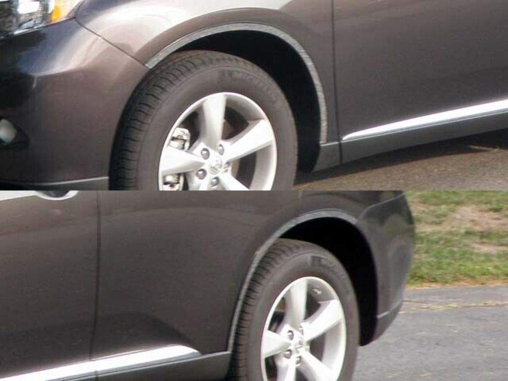 2010-2015 Lexus RX350 6-Piece Stainless Steel Wheel Well Trim Kit - WQ10125 - Perfect for Car Customization & Protection