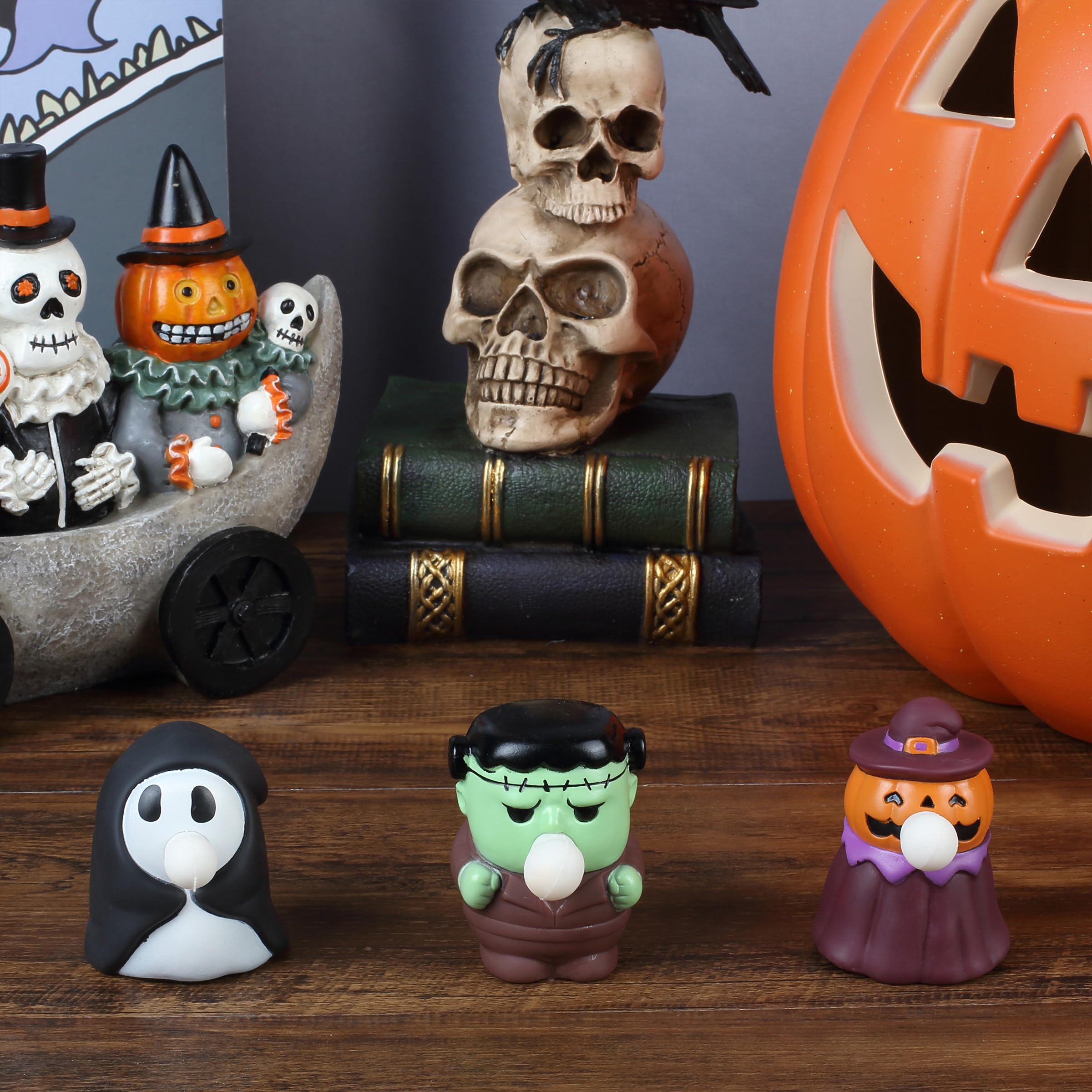 Mr. Pen Halloween Squishy Toys - 3 Pack Slow Rising Stress Relief Toys for Kids | Cute Halloween Party Favors, Classroom Rewards & Sensory Play Fidget Toys