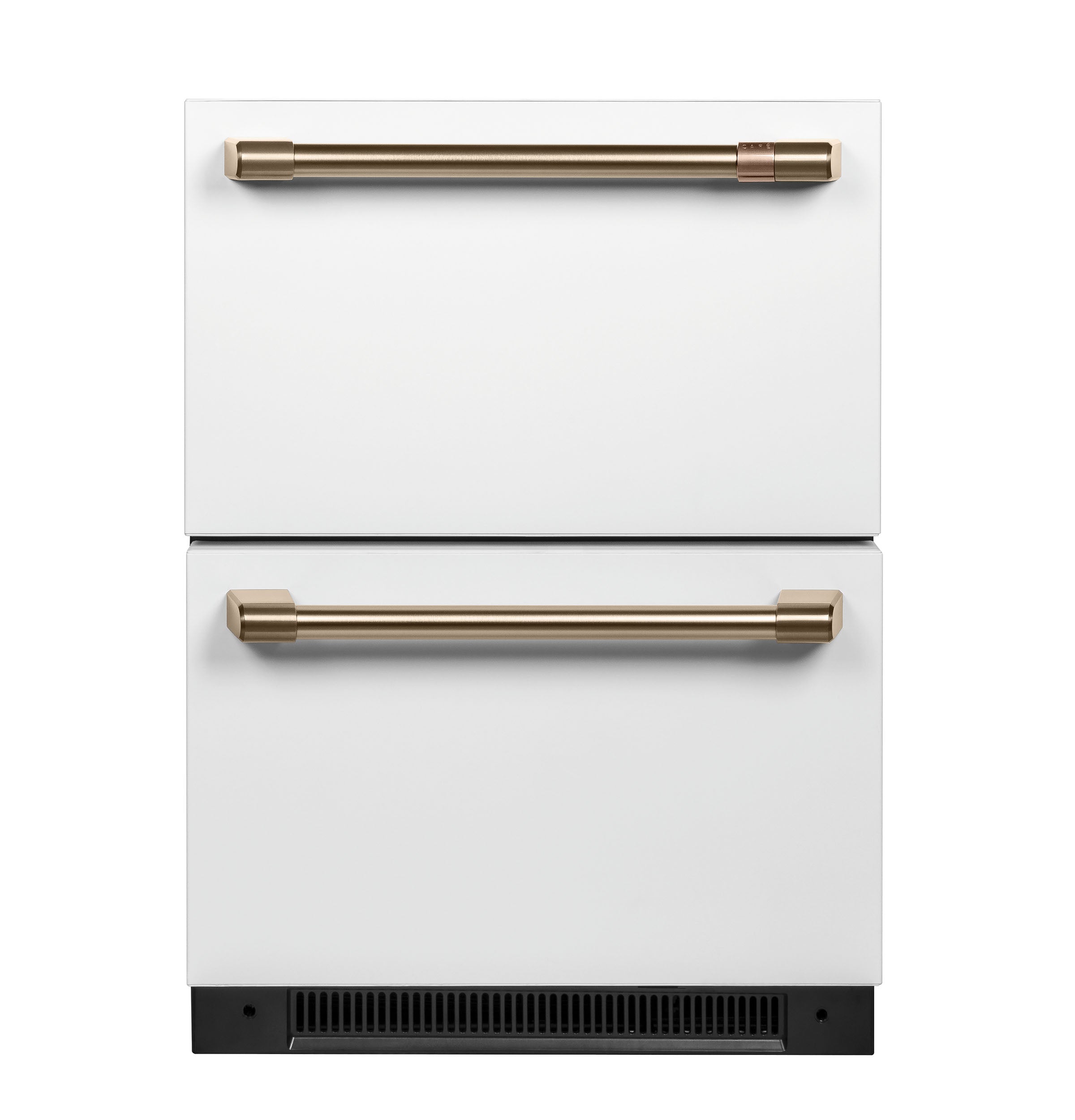 Café Matte White Built-In Dual Drawer Refrigerator - 5.7 Cu.Ft Counter Depth French Door Fridge (Model CDE06RP4NW2) | Perfect for Kitchens, Home Bars & Entertaining Spaces