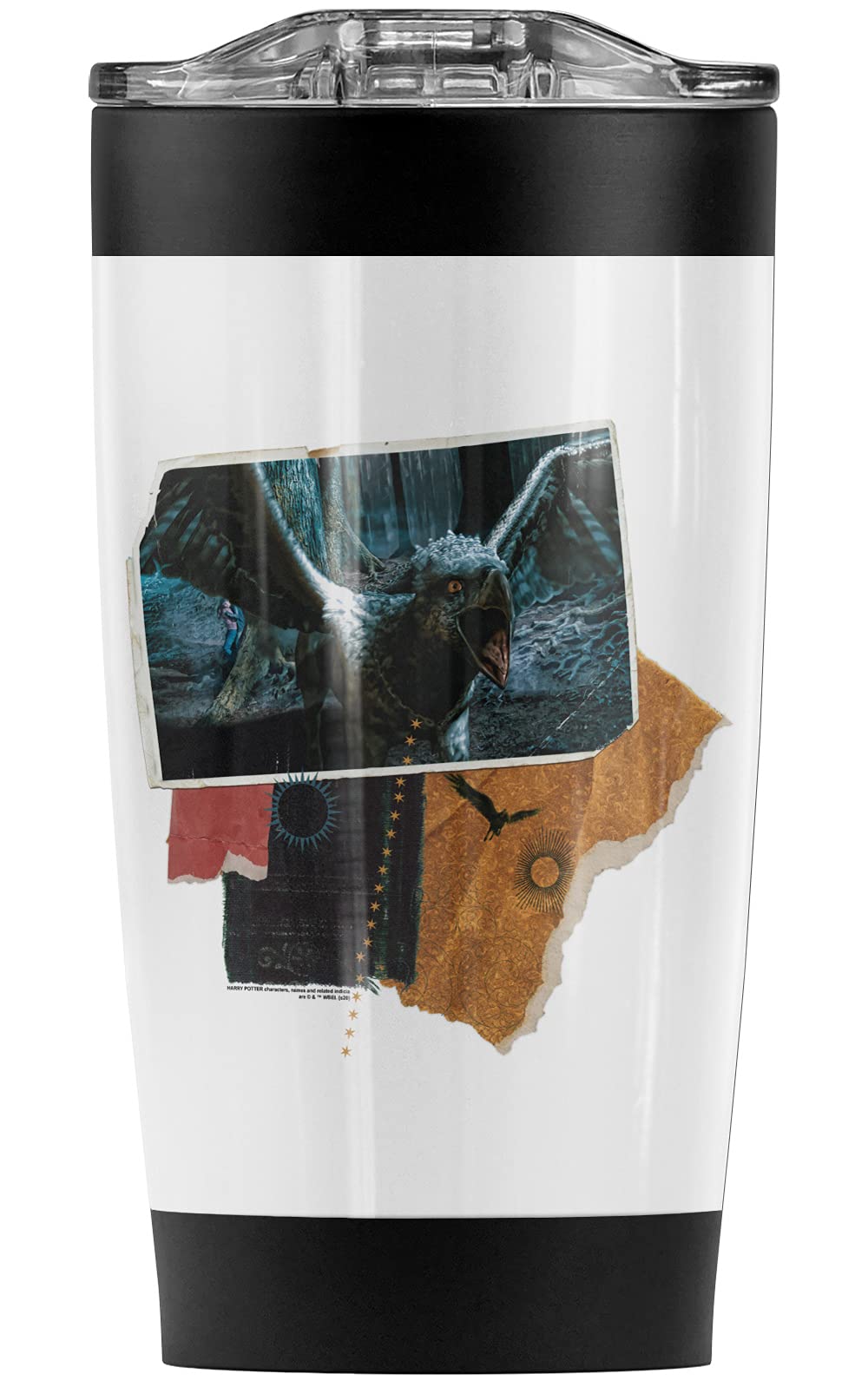 Harry Potter Buckbeak Stainless Steel Tumbler 20oz - Vacuum Insulated Travel Mug with Leakproof Lid - Double Wall Coffee Cup for Hot & Cold Drinks - Perfect for Office, Camping & Gift Giving