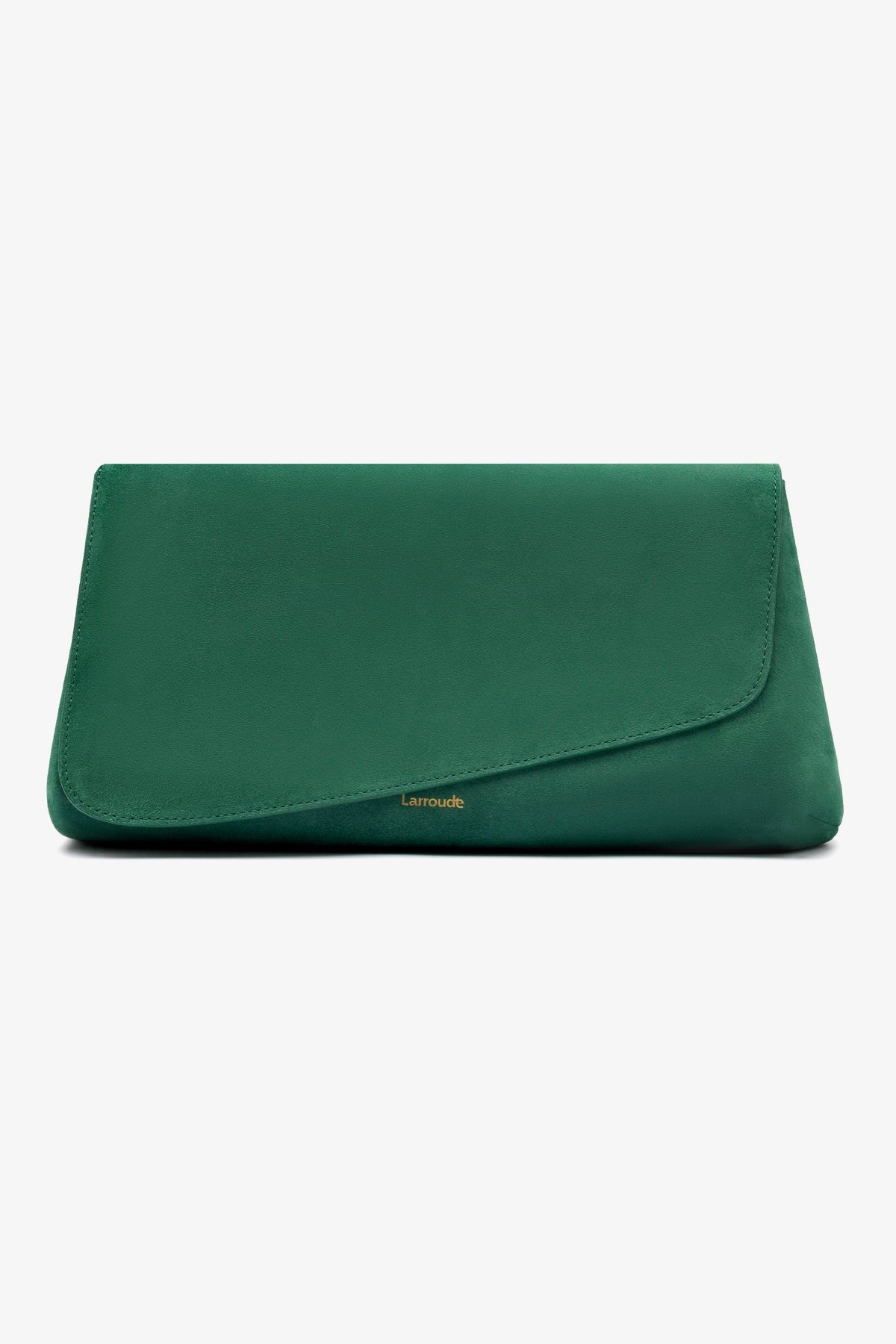 Venice Flat Mule Slides with Pouch Set - Women's Comfortable Suede House Slippers in Emerald Green | Perfect for Home, Spa, and Indoor Relaxation
