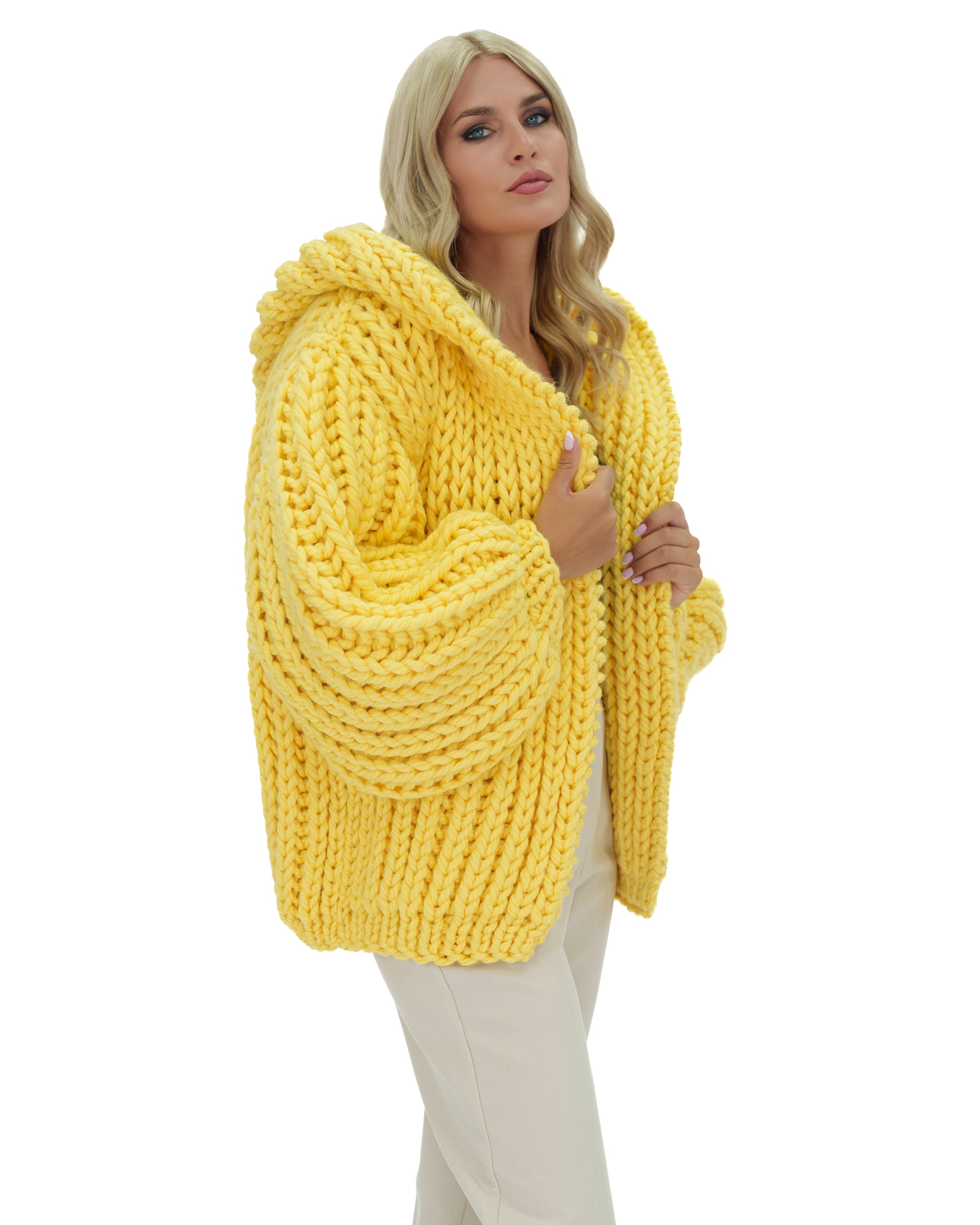 Stylish Hooded Chunky Cardigan for Women - Cozy Oversized Knit Sweater | Perfect for Fall, Winter & Casual Outfits