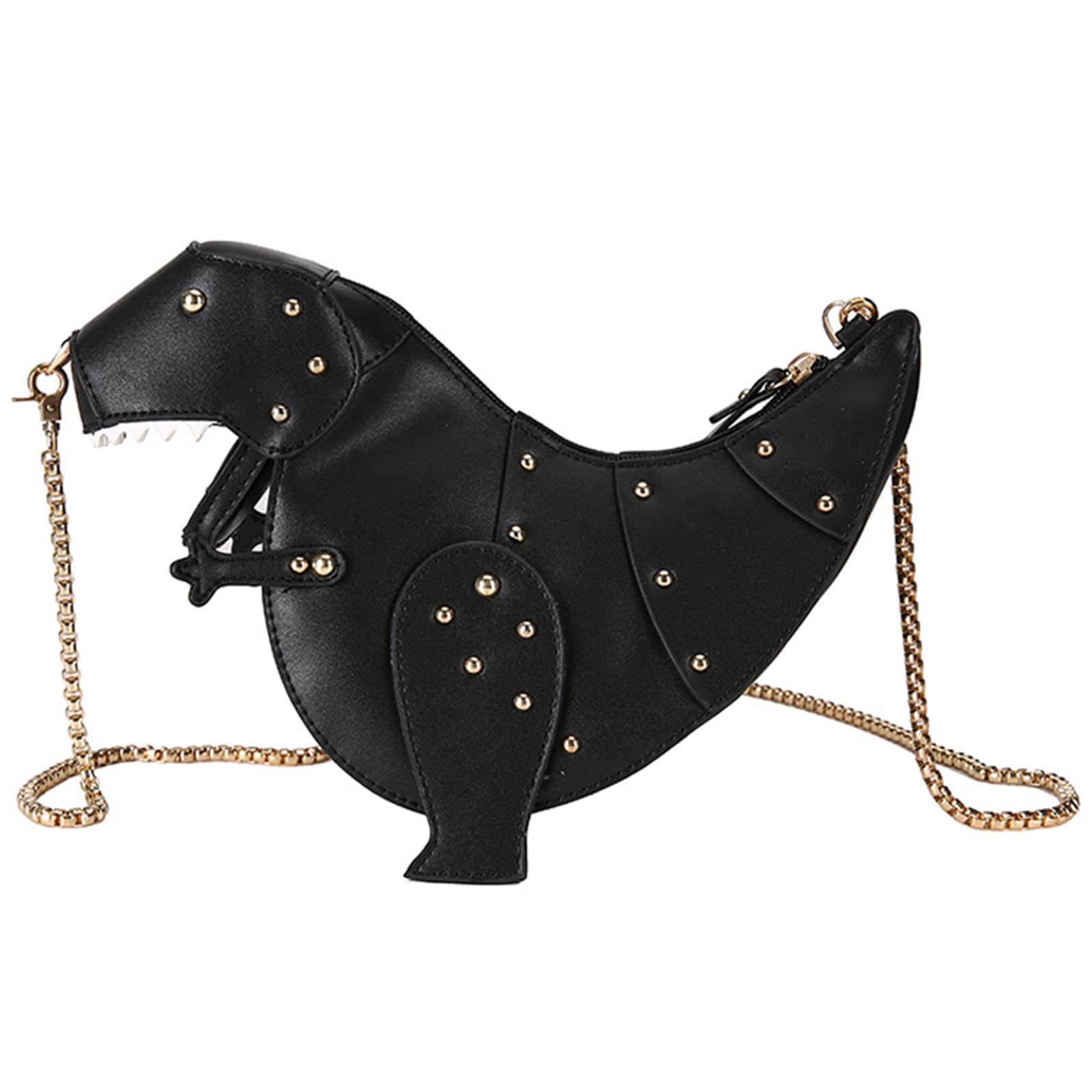 Stylish Dinosaur Print PU Leather Crossbody Bag for Women - Fashionable Chain Strap Designer Handbag & Clutch Purse | Perfect for Parties, Dating, and Daily Use