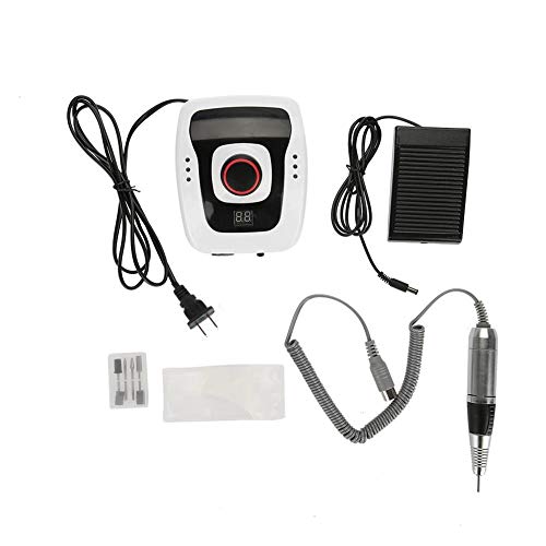Professional 110V 35000RPM Electric Nail Drill Machine - Manicure & Pedicure Kit with Bits for Salon & Home Use | Perfect for Nail Art, Acrylics & Gel Polish Removal
