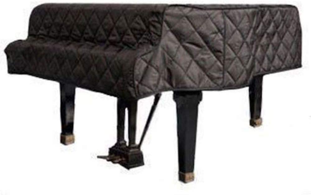 Yamaha C2 Grand Piano Cover - Black Quilted Keyboard Cover for 5'8