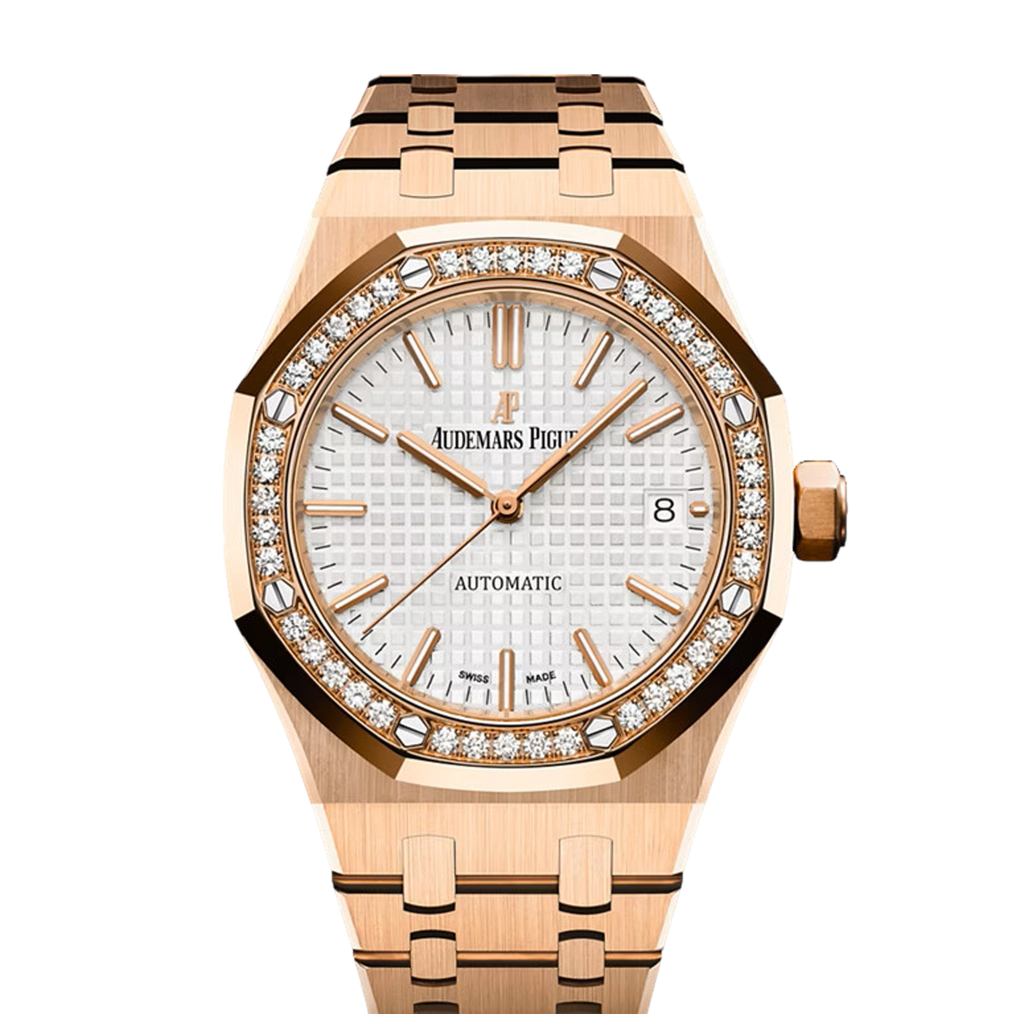 Audemars Piguet Royal Oak 15451OR.ZZ.1256OR.01 18K Rose Gold Watch - Luxury Swiss Automatic Timepiece for Men, Perfect for Business Meetings & Formal Events
