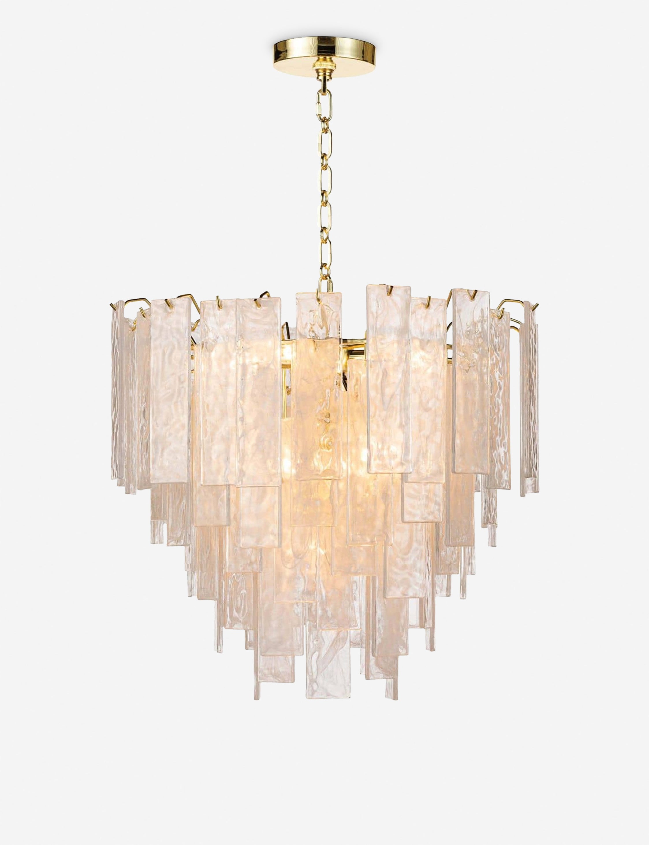 Regina Andrew Glacier Chandelier - Modern Crystal Ceiling Light Fixture for Dining Room & Living Room Decor