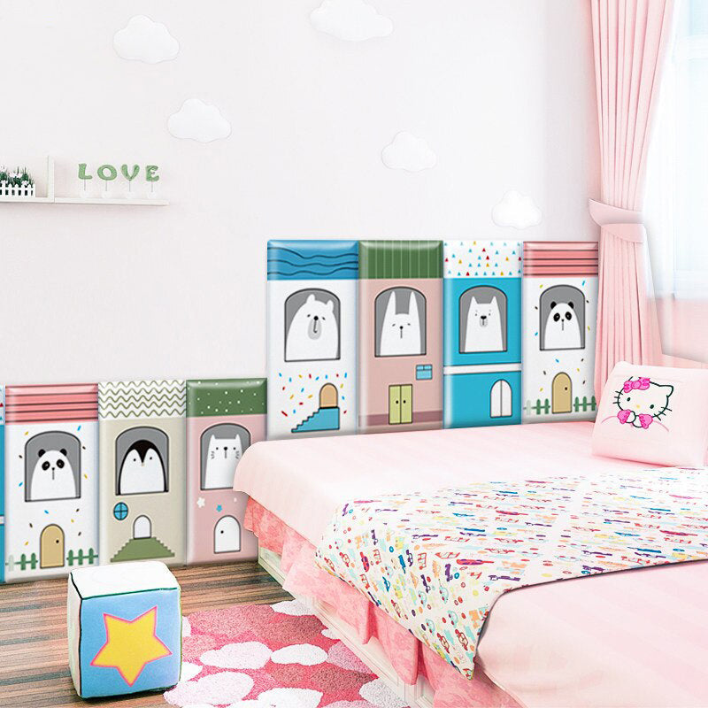 Safe & Soft Snow Animal Wall Decoration for Nursery & Kids Room - Anti-Collision Baby Proofing for Toddler's Bedroom & Playroom Decor