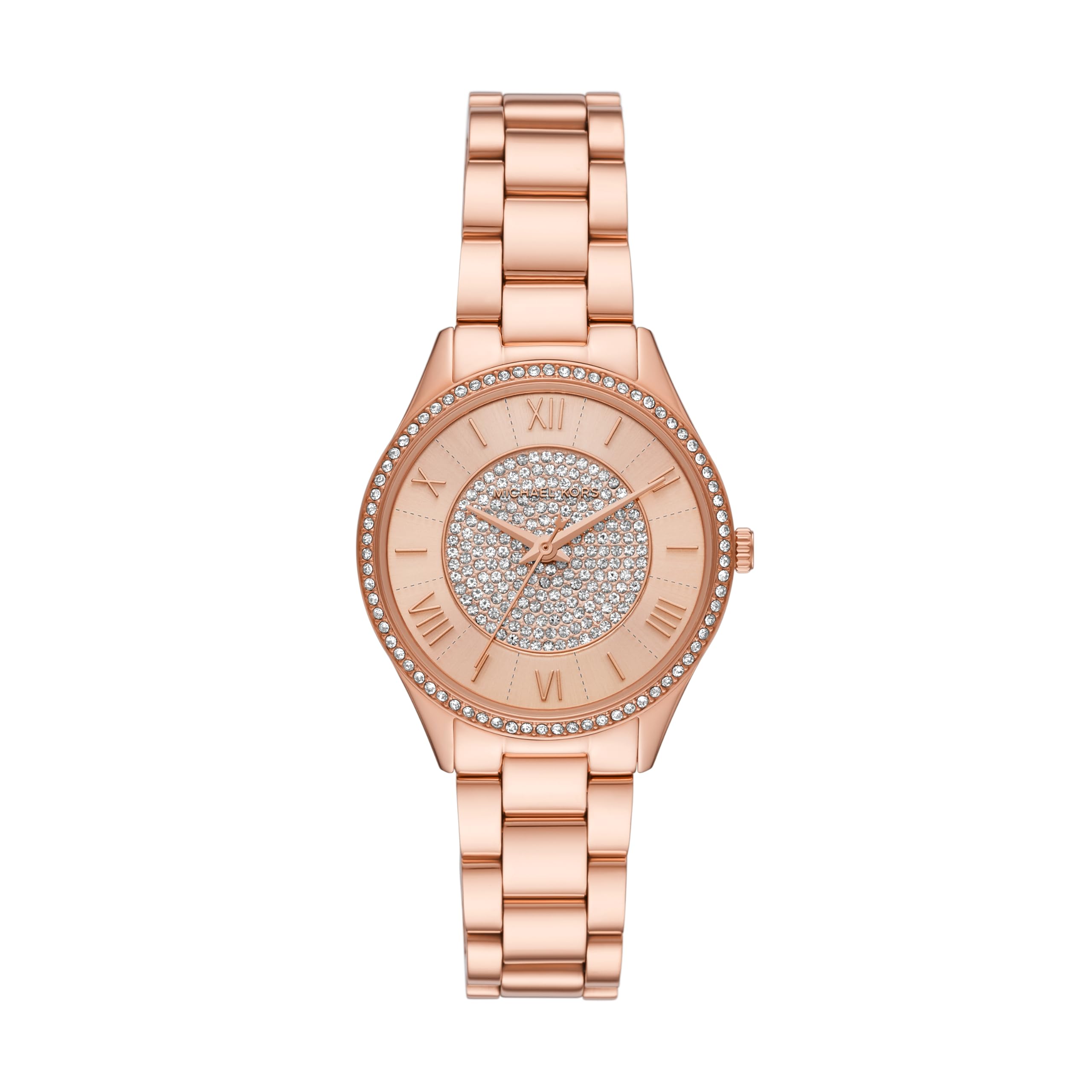 Michael Kors Lauryn Women's Watch - Stainless Steel Bracelet, Gold-Tone Dial, Water Resistant | Elegant Dress Watch for Work, Parties & Special Occasions