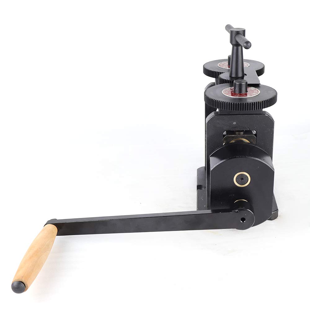 TFCFL 110mm Manual Jewelry Rolling Mill Machine - 55mm Rollers, 4mm Max Opening for Metal Sheet & Wire - Perfect for DIY Jewelry Making, Goldsmithing & Metalworking Projects