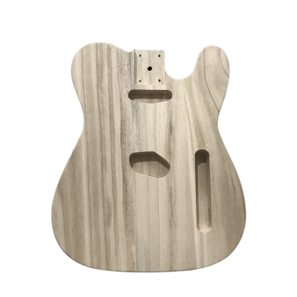 Premium Maple Electric Guitar Body for TL Style - DIY Polished Wood Electric Guitar Barrel Kit | Perfect for Home Studio Recording, Live Performances & Custom Guitar Builds
