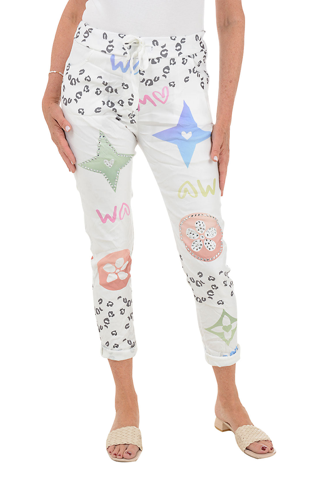 Stylish Black Colorful Logo Jeggings for Women - Trendy Stretch Denim Leggings - Perfect for Casual Wear, Workout & Everyday Fashion