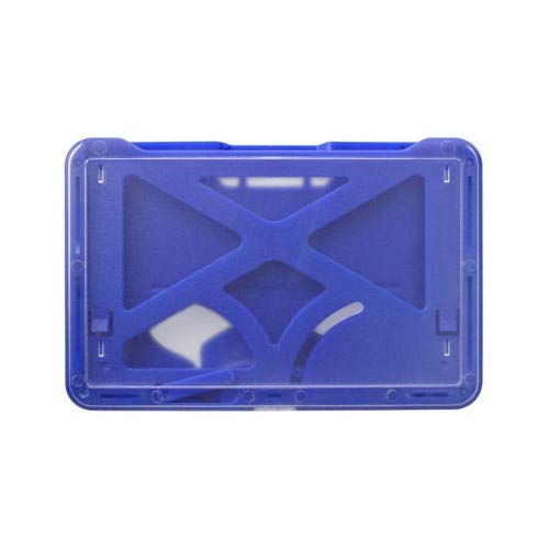 1840-6672, B-Holder 3-Card Rigid Horizontal Business Card Holder (Pack of 100) - Perfect for Office, Trade Shows, and Retail Displays