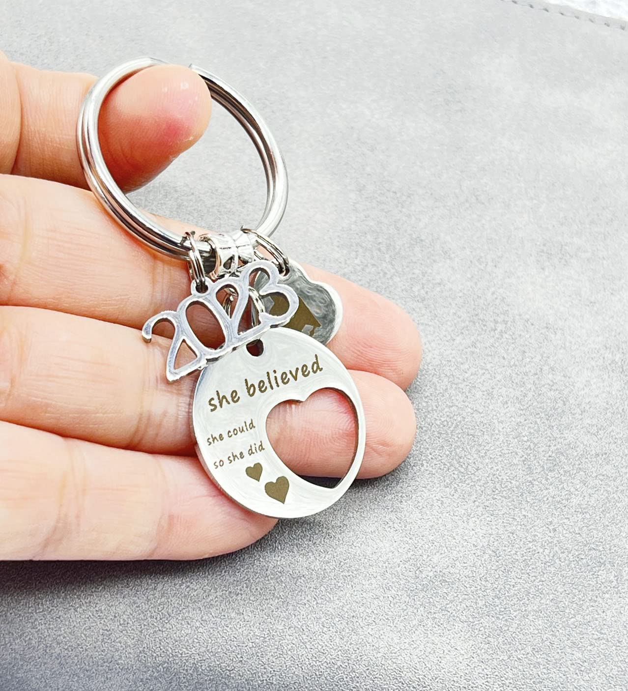 Personalized Graduation Keychain - Unique Graduation Gift for Girls & Boys - Perfect for High School & College Graduation Parties, Commencement Ceremonies & Gift Giving
