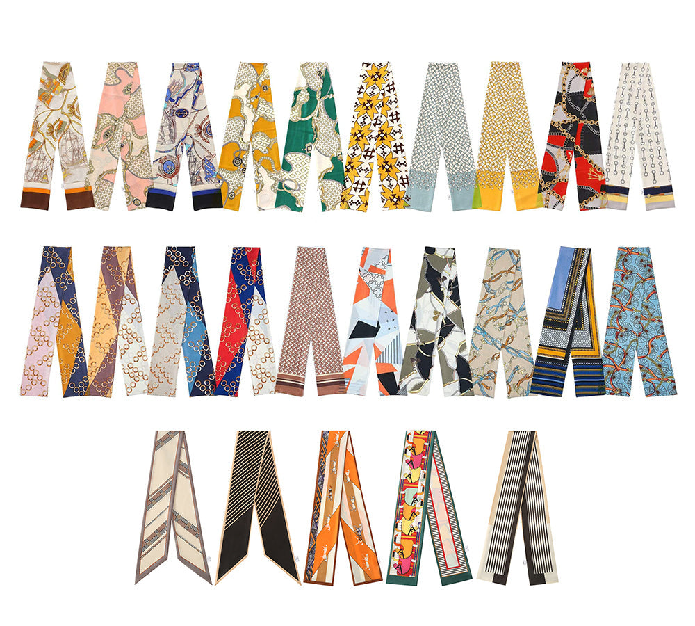 TARRAMARRA® Printed Long Rayon Silk Scarf - Elegant Floral & Geometric Patterns in Multiple Colors - Perfect for Women's Fashion Accessories, Gift Giving & Special Occasions
