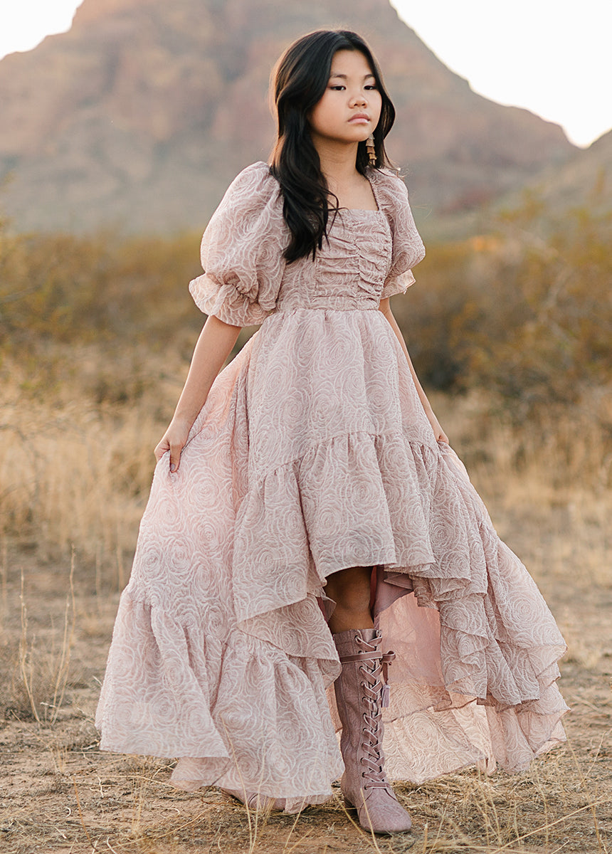 Shwaney Women's Elegant Dusty Lilac Impact Dress - Perfect for Weddings, Parties & Special Occasions