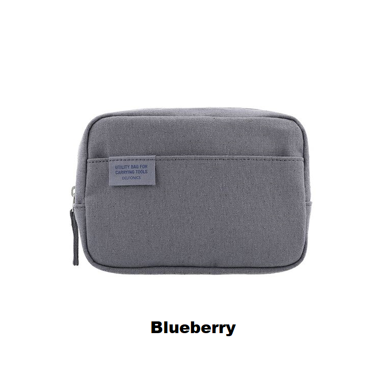 Delfonics Utility Pouch Laurel - Extra Small (XS) Size Inner Carrying Bag for Stationery, Cosmetics & Travel Essentials | Compact Organizer for Purse, Backpack & Office Use