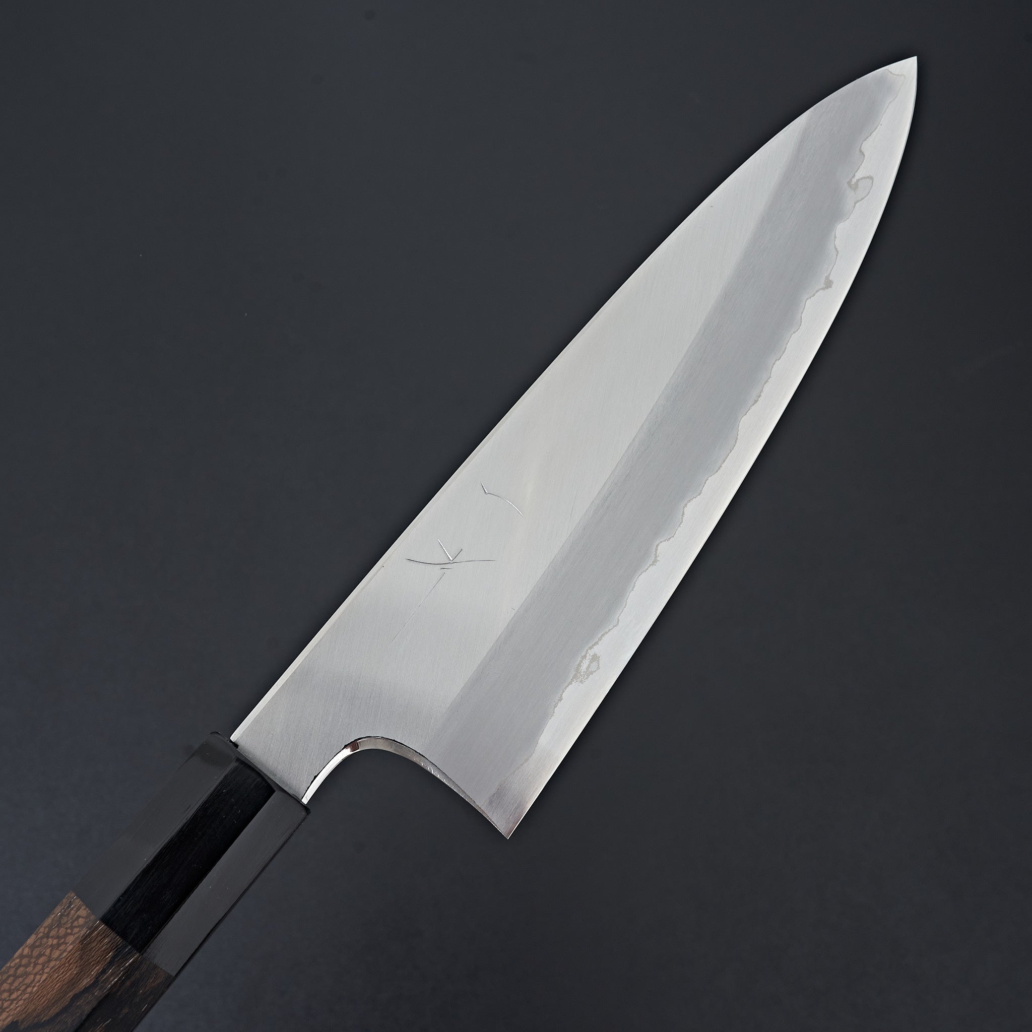 Hitohira Togashi White #1 Stainless Clad Gyuto 210mm Japanese Chef Knife with Ziricote Wood Handle - Perfect for Sushi, Meat Slicing & Professional Kitchen Use