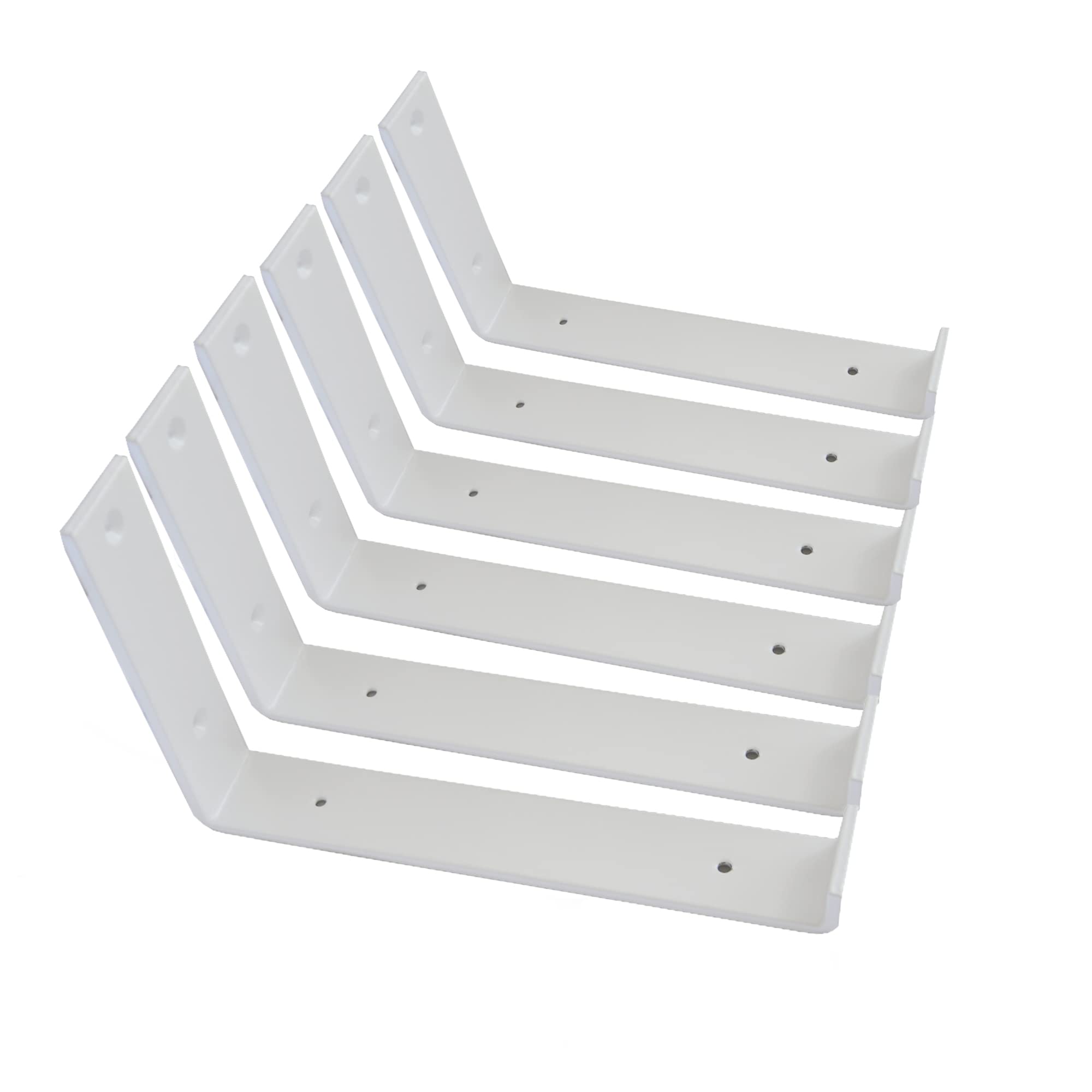 Heavy Duty Floating Shelf Brackets 6 Pack - 12