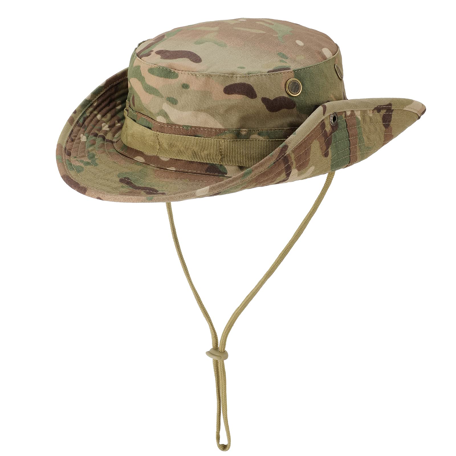 Military Boonie Hat Tactical Adjustable Sun Hat for Men & Women - Lightweight Outdoor Cap for Hunting, Fishing, Safari & Hiking - UPF 50+ Sun Protection for Outdoor Adventures