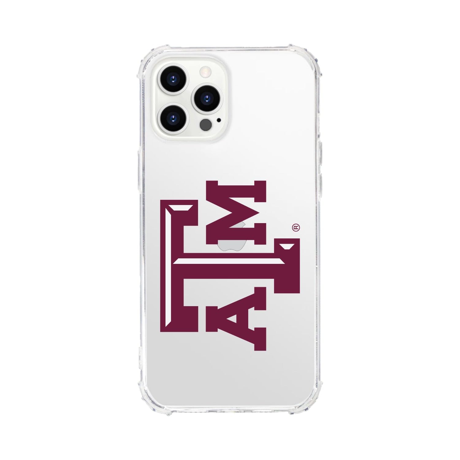 OTM Essentials Durable Phone Case for iPhone 12/12 Pro - Texas A&M University Design, Shockproof Protection & Classic White Style | Perfect for College Students, Aggie Fans & Everyday Use