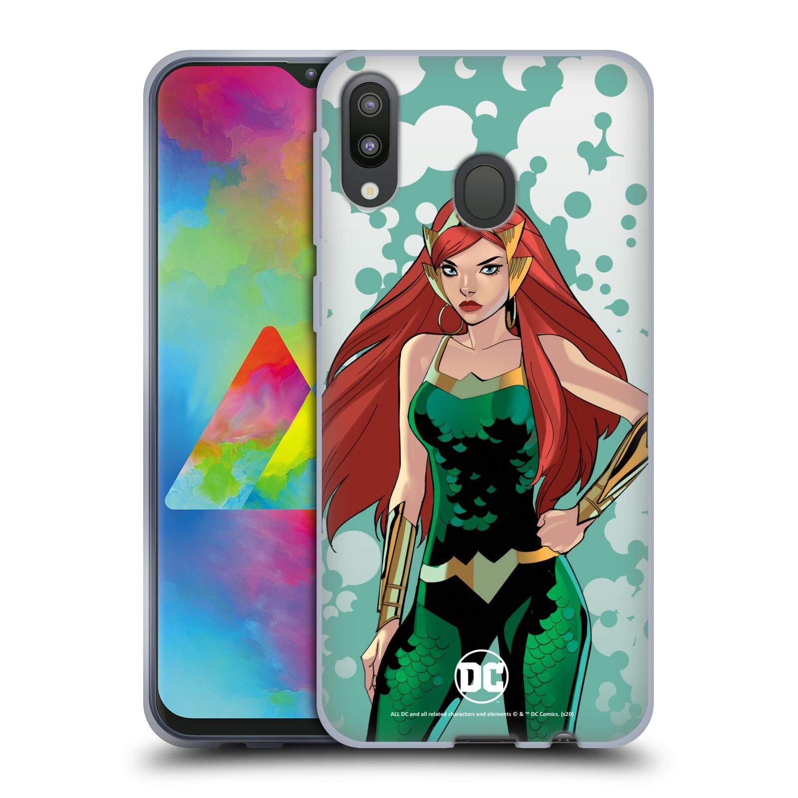 Official DC Women Mera Soft Gel Case for Samsung Galaxy M20 (2019) | Durable & Stylish Phone Cover for Everyday Protection & Superhero Fans