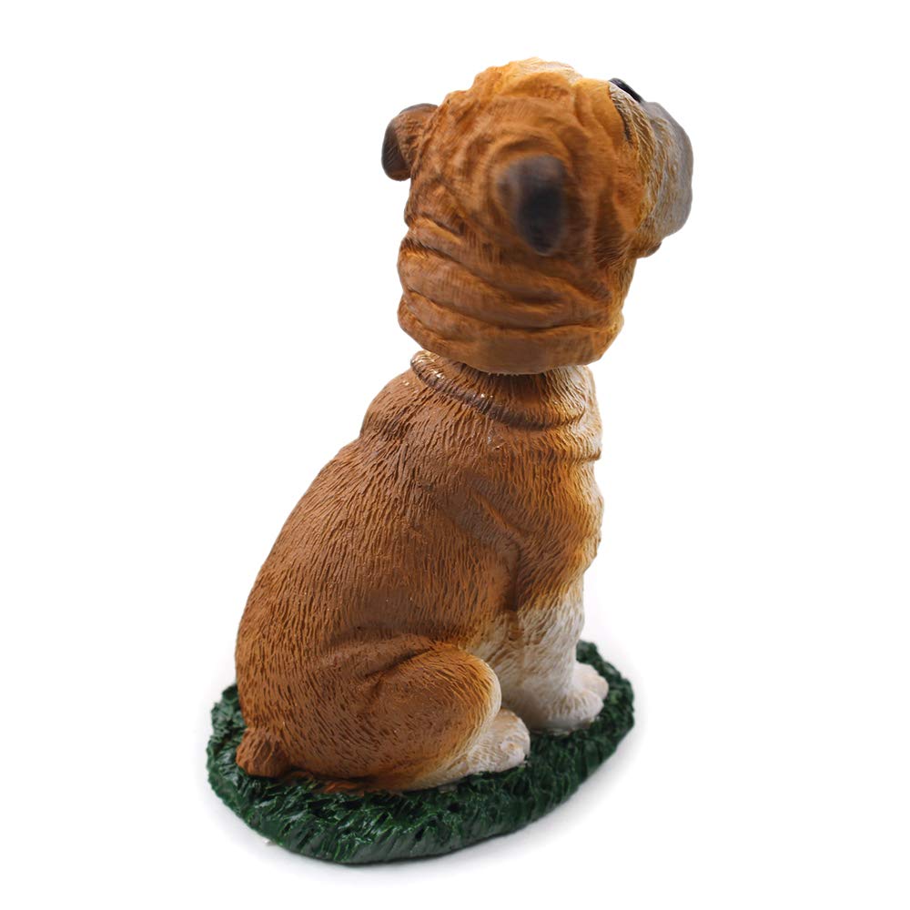 Funny Bulldog Bobblehead for Car Dashboard or Desk - Cute Dog Decor for Home, Office & Car Accessories | Perfect Gift for Pet Lovers