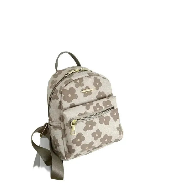 Floral Print Mini Backpack for Women - Stylish Crossbody Purse for Travel, School & Everyday Use