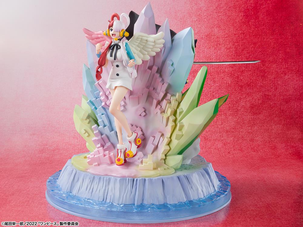 Figuarts Zero Extra Battle One Piece Film: Red Shanks and Uta Anime Statue - Premium Collectible for Anime Fans, Display for Home & Office Decor