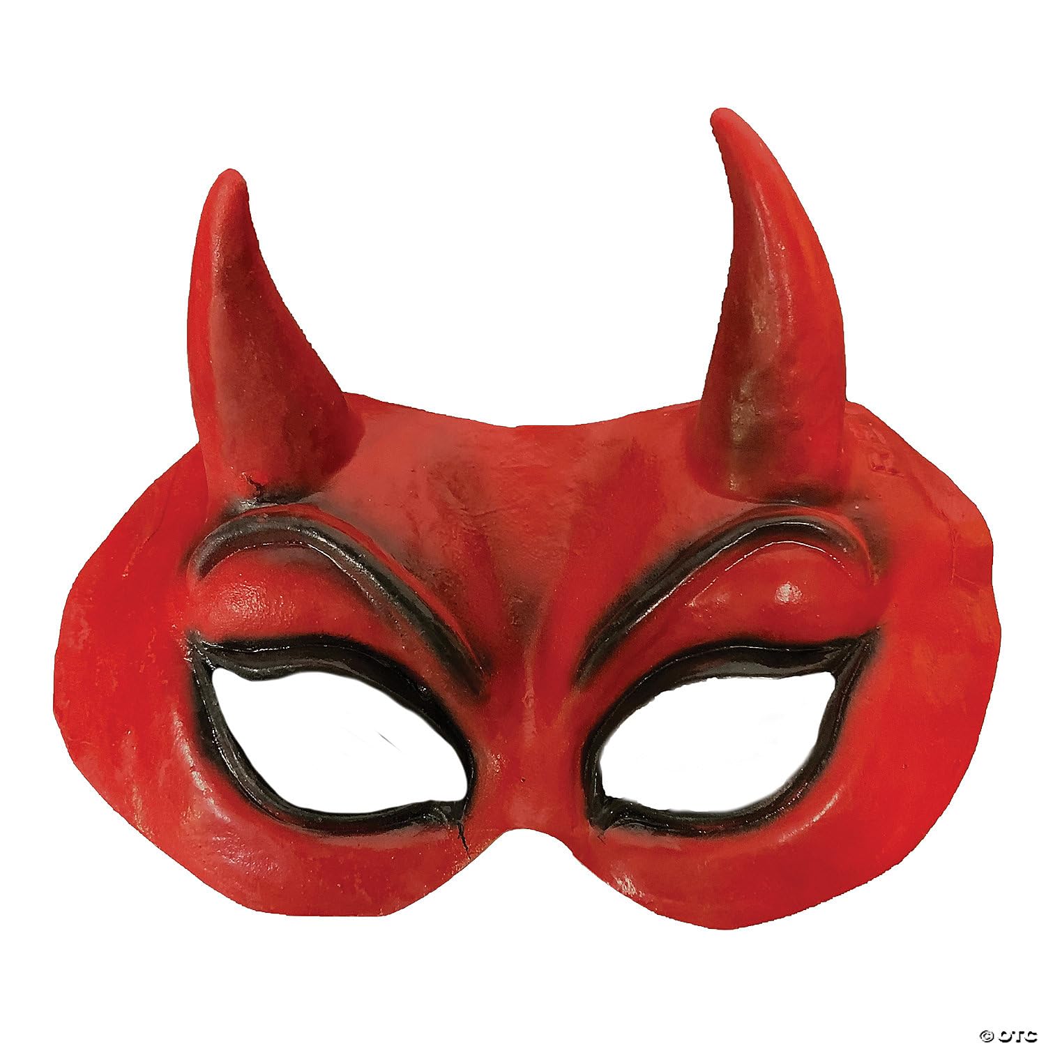 Evil Devil Half Mask Red - Scary Halloween Costume Mask for Cosplay, Horror Parties & Theatrical Performances