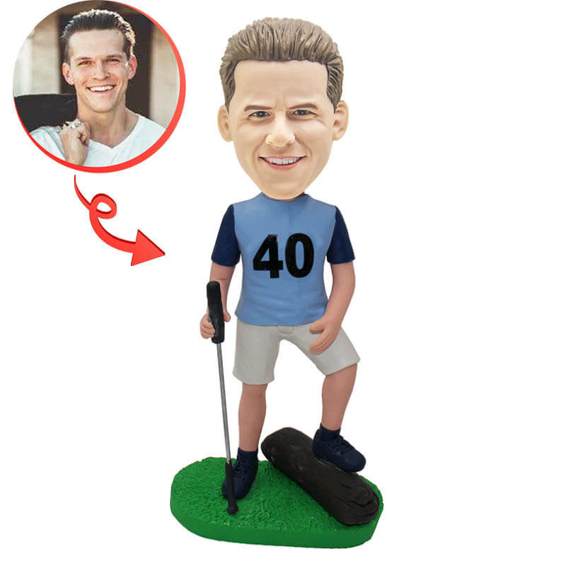 Custom Bobblehead for Outdoor Sports Fans - Personalized Sports Bobblehead Figurine - Perfect for Gifts, Office Decor, and Sports Memorabilia Collection