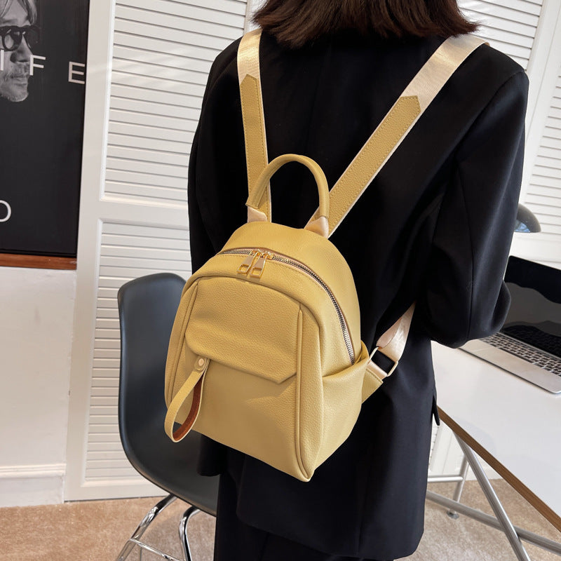 Vegan Leather Backpack for Women - Soft Lightweight Small Backpack Purse - Perfect for Travel, Work & School