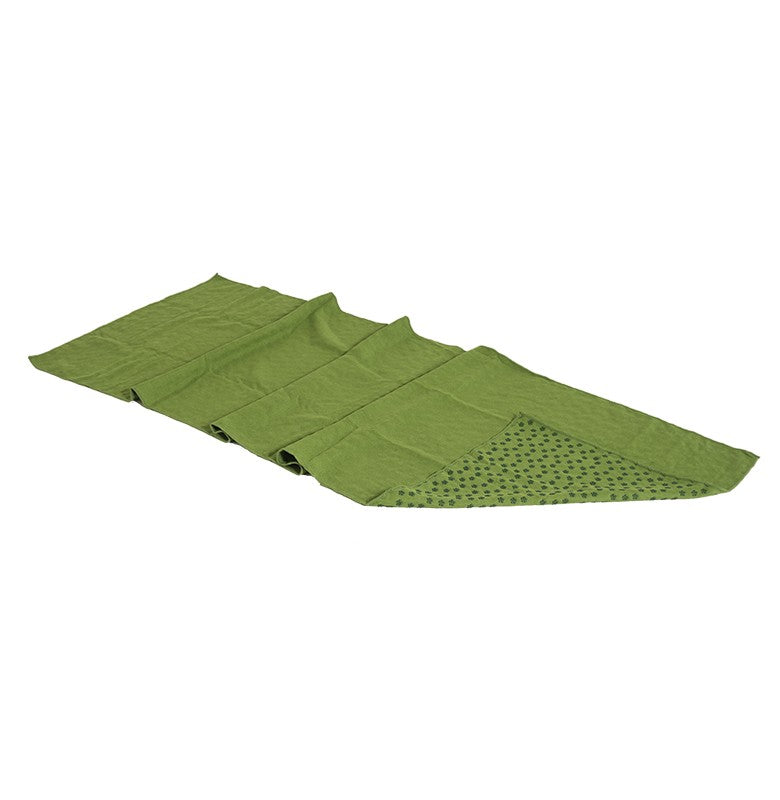Non-Slip Yoga Grip Towel for Hot Yoga & Pilates - Sweat Absorbent Workout Towel for Gym, Home Exercise & Fitness Training