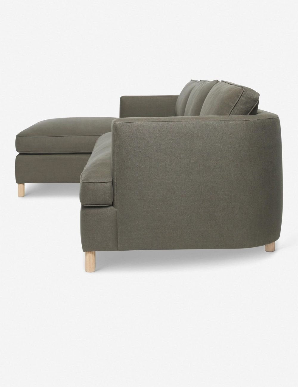 Belton Sectional Sofa by Ginny Macdonald - Modern L-Shaped Couch for Living Room, Family Room & Home Theater | Comfortable Fabric Upholstery with Reversible Chaise