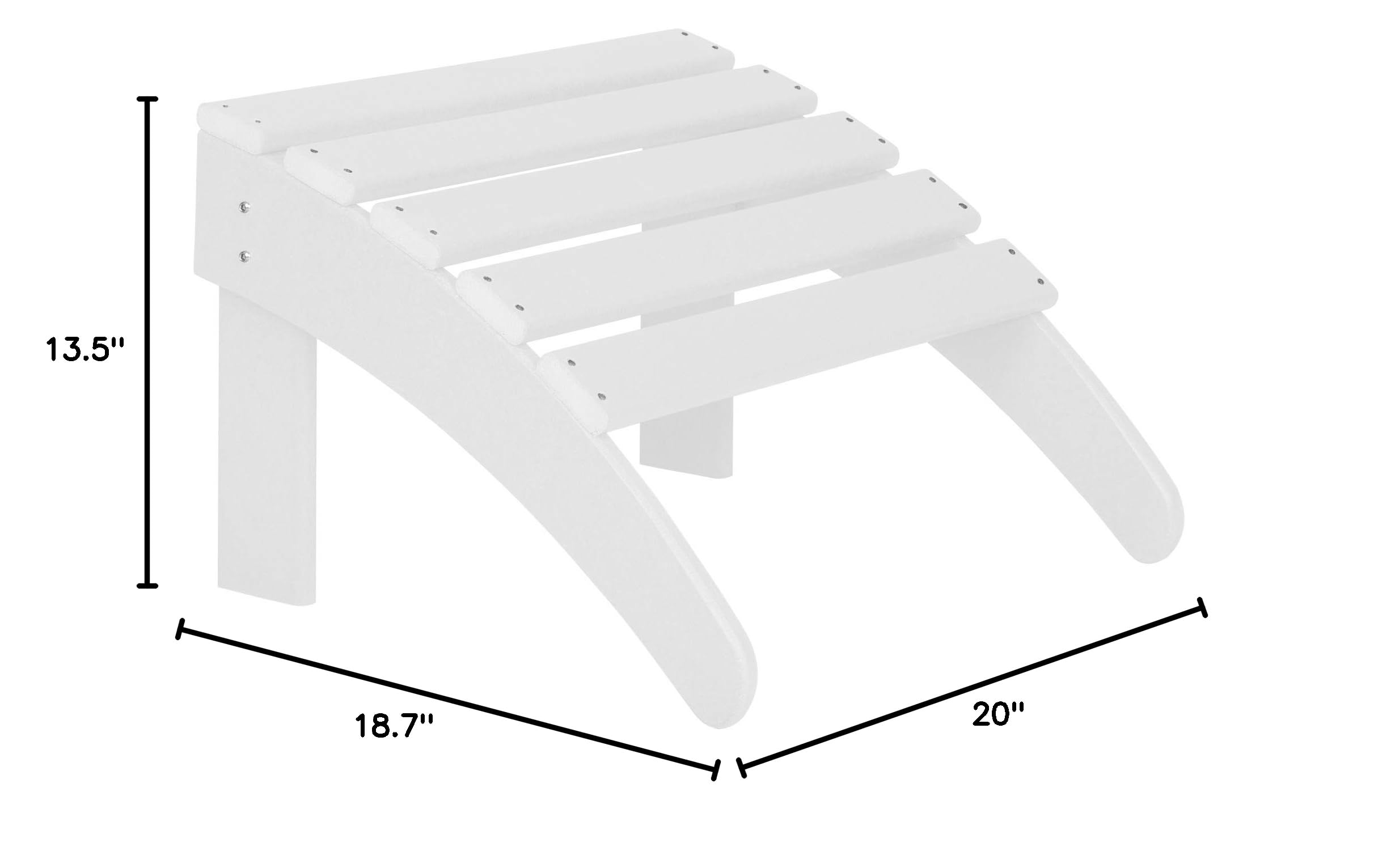 **WO Home Furniture Adirondack Ottoman - 13.5