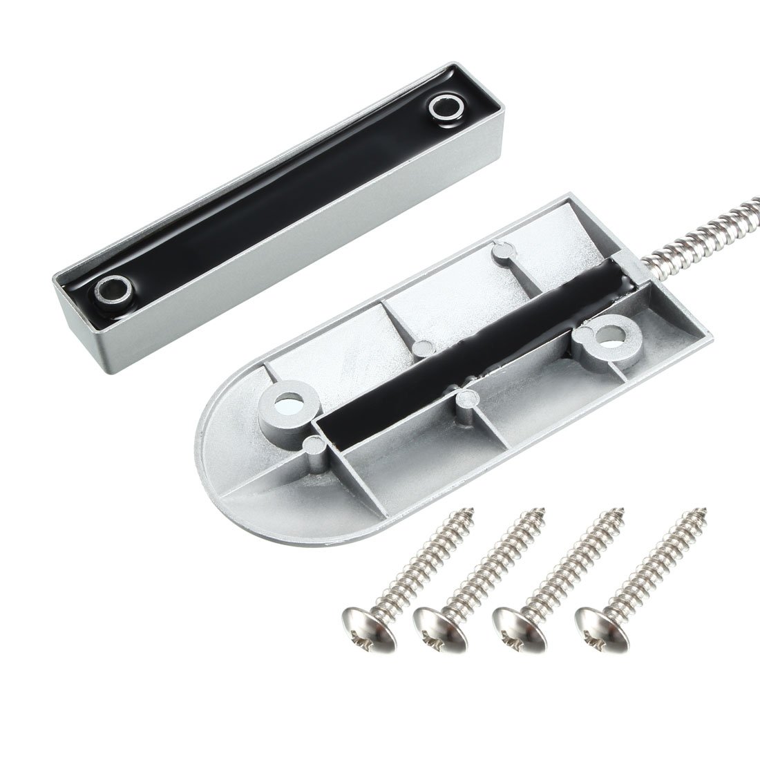 uxcell Rolling Door Magnetic Reed Switch Alarm Sensor with 3 Wires - NO/NC Normally Open Normally Closed for Security System - Perfect for Garage Doors, Windows, and Home Security Applications OC-60