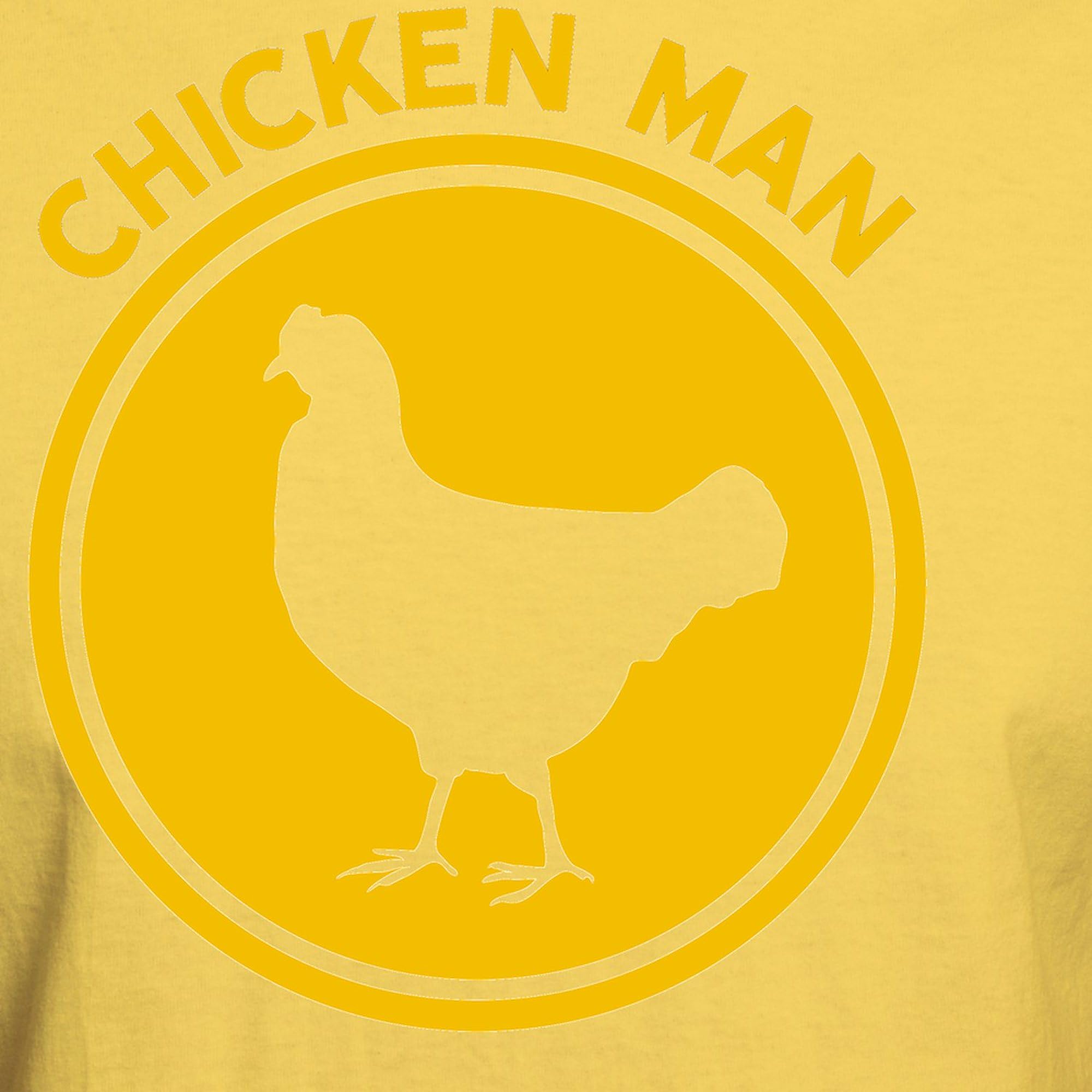 Chicken Man Graphic T-Shirt for Men - 100% Cotton Classic Lightweight Tee - Perfect for Casual Wear, Gifts & Funny Outfits