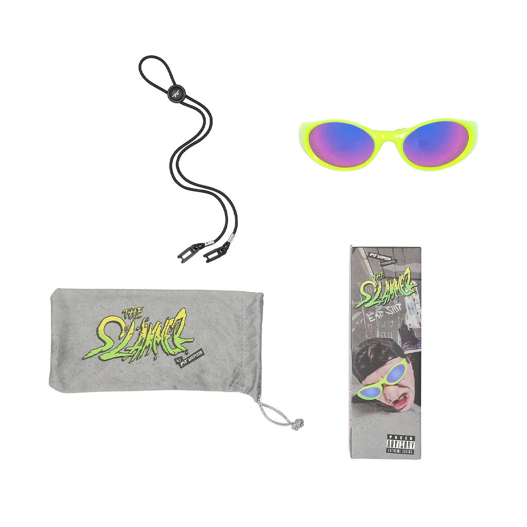Pit Viper The Slammer Sludge Sunglasses - Polarized Sports & Outdoor Shades for Running, Cycling & Hiking - UV Protection & Anti-Glare Lenses