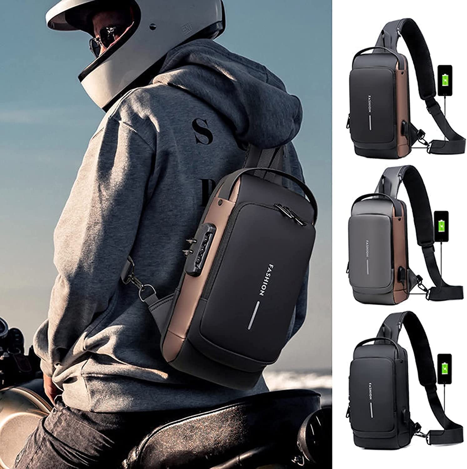 Cyrox Water-Resistant USB Backpack for Travel & School - Business & Daily Use