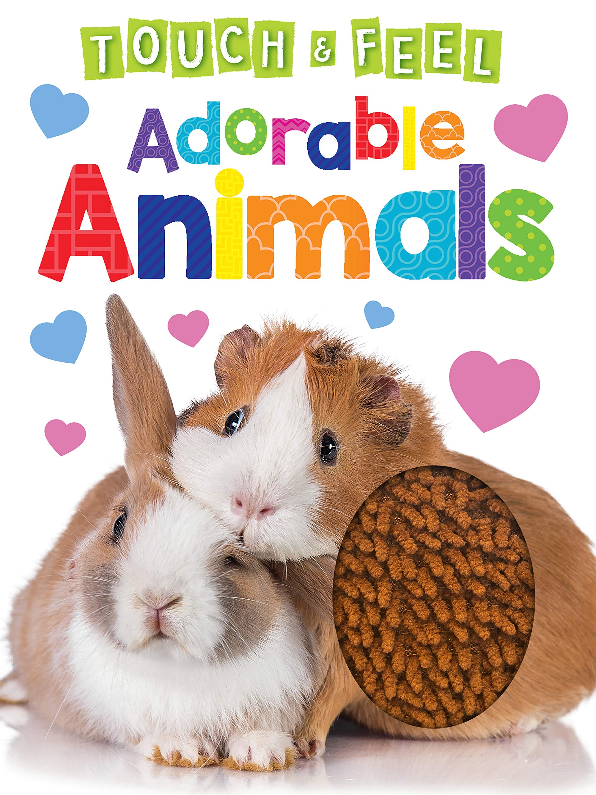 Adorable Animals Touch and Feel Sensory Board Book for Toddlers - Interactive Early Learning Book with Textures for Baby Development - Perfect for Bedtime Stories & Sensory Play